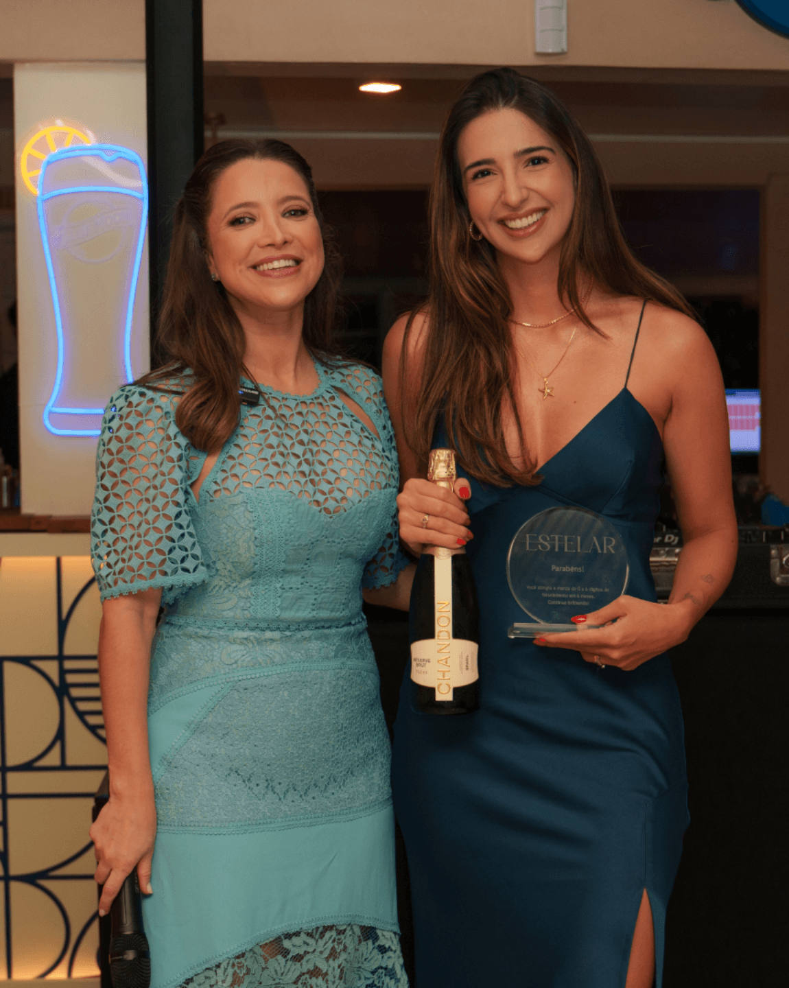 Beatriz Muminhake e Fernanda Moreira na Mentoria Estelar.
